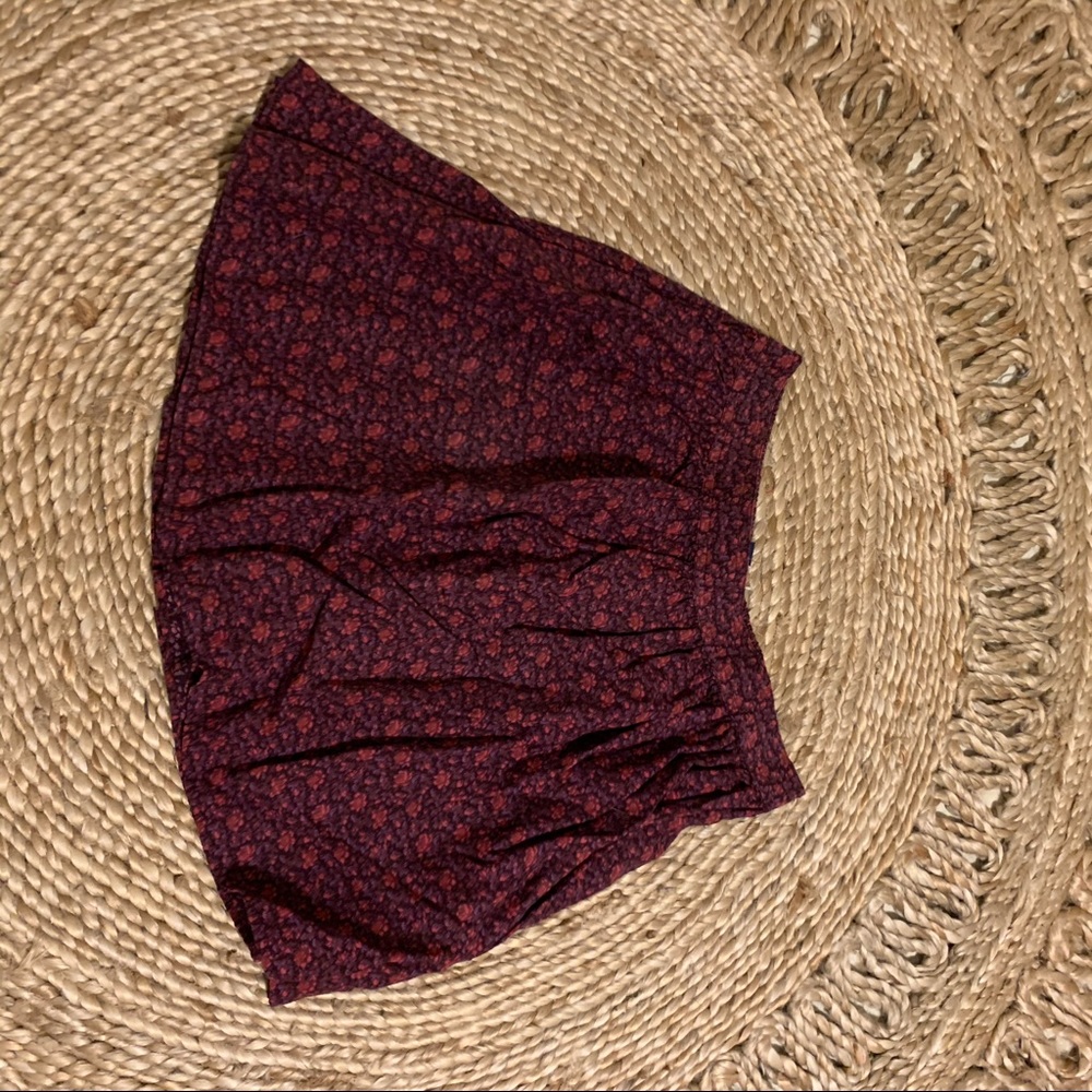 Red cotton skirt